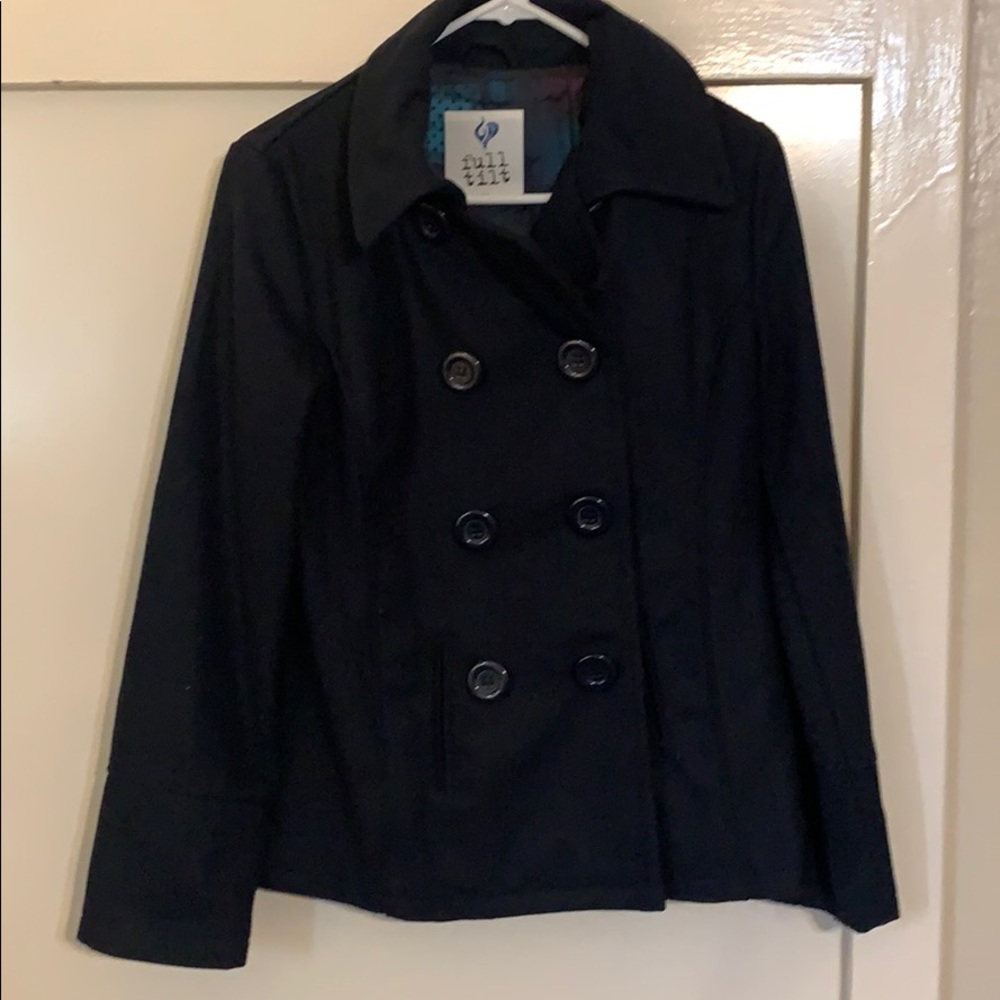 Women’s Full Tilt Dark Blue Pea Coat size Medium
